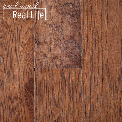 Lightly Brushed Oak Provincial 3/8 in. T x 3 in. W x Random Lengths Engineered Hardwood Flooring (25.5 sq. ft. / case)
