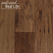 Load image into Gallery viewer, Scraped Hickory Vintage Barrel 3/8 in. T x 5 3/8 in. W x Random L Click Lock Engineered Hardwood Flooring (22 sq. ft.)