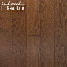 Load image into Gallery viewer, Wire Brushed Oak Bark 3/4 in. T x 4 in. W x Random Length Solid Hardwood Flooring (16 sq. ft. / case)