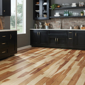 Natural Hickory 3/4 in. T x 2-1/4 in. W Smooth Solid Hardwood Flooring (24 sq.ft./case)