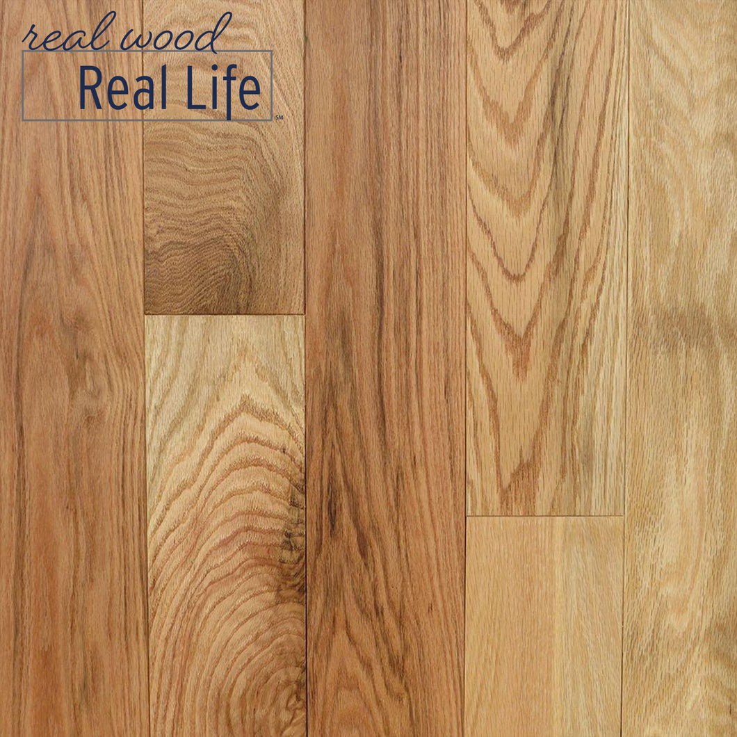 Natural Low Gloss Red Oak 3/4 in. T x 5 in. W Smooth Solid Hardwood Flooring (20 sq.ft./case)