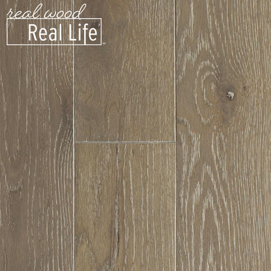 Oak Driftwood Wire Brushed 3/4 in. Thick x 5 in. Wide x Random Length Solid Hardwood Flooring (20 sq. ft. / case)