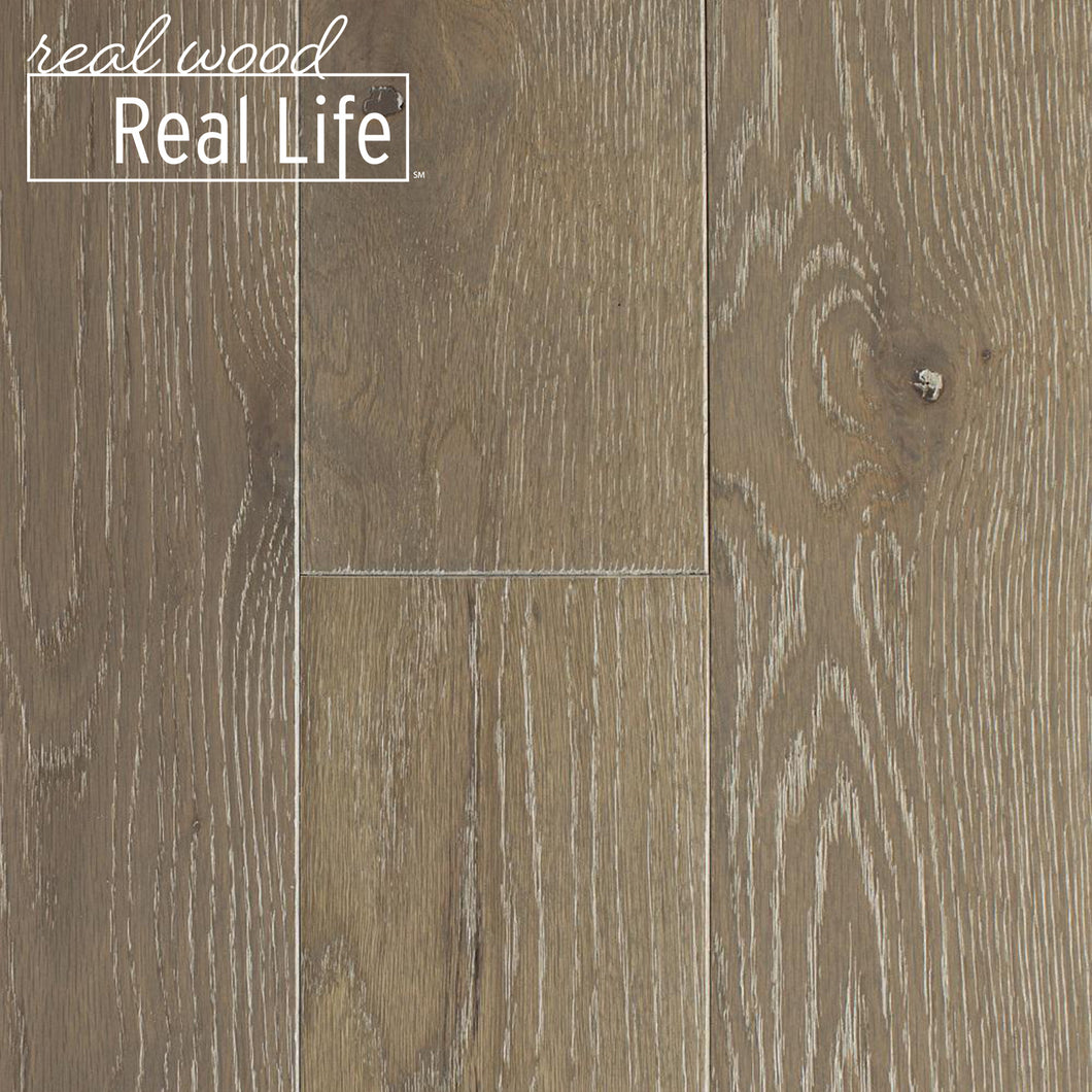 Oak Driftwood Wire Brushed 3/4 in. Thick x 5 in. Wide x Random Length Solid Hardwood Flooring (20 sq. ft. / case)