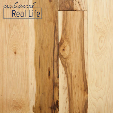 Brushed Hickory Natural Sawn 1/2 in. Thick x 5 in. Wide x Random Length Engineered Hardwood Flooring (39 sq. ft. / case)