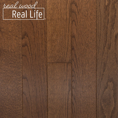 Wire Brushed Oak Bark 3/4 in. T x 4 in. W x Random Length Solid Hardwood Flooring (16 sq. ft. / case)